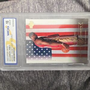LeBron James Rookie Card - 2003 Upper Deck WCG Grad 10 Gem-Mt